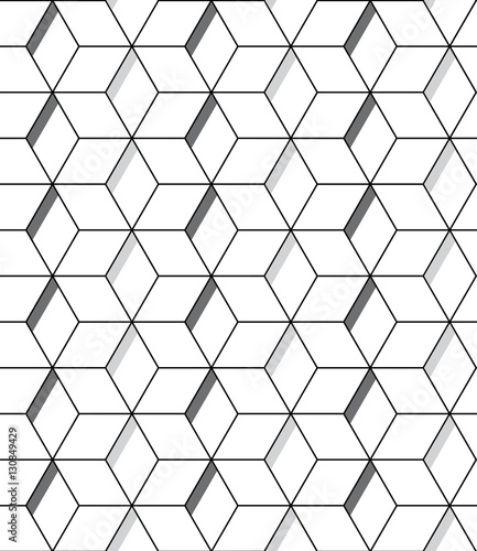 Seamless abstract hexagonal pattern background.