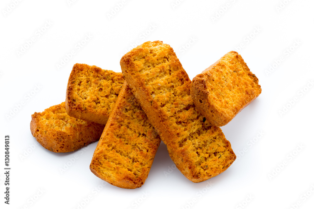 Crumbs of bread croutons. Eco food. Crumbs of bread croutons. Eco food.