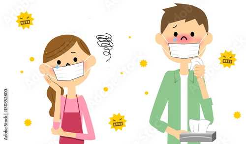 花粉症のカップル