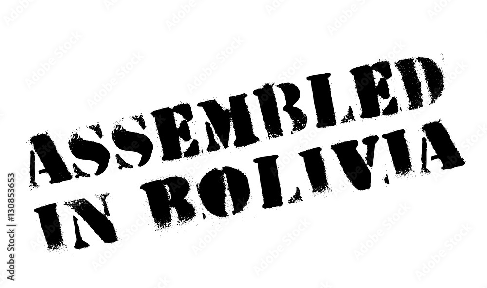 Assembled in Bolivia rubber stamp. Grunge design with dust scratches. Effects can be easily removed for a clean, crisp look. Color is easily changed. Assembled in Bolivia rubber stamp. Grunge design with dust scratches. Effects can be easily removed for a clean, crisp look. Color is easily changed.