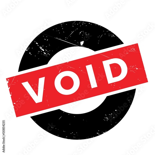 Void rubber stamp. Grunge design with dust scratches. Effects can be easily removed for a clean, crisp look. Color is easily changed.