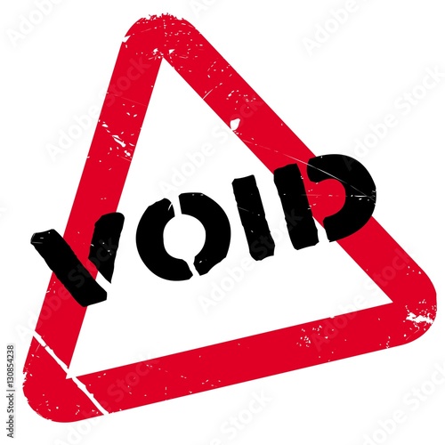 Void rubber stamp. Grunge design with dust scratches. Effects can be easily removed for a clean, crisp look. Color is easily changed.
