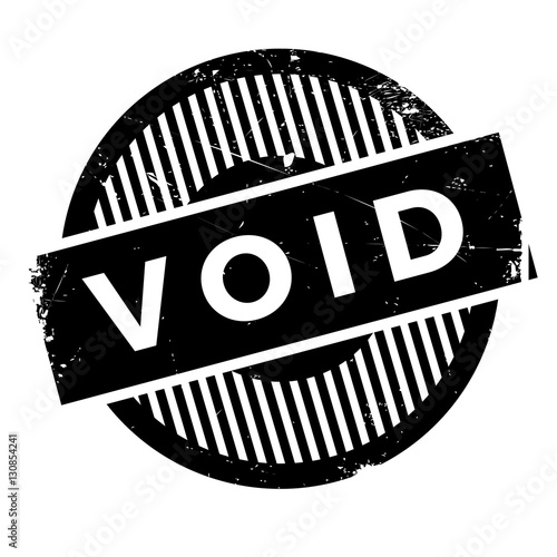 Void rubber stamp. Grunge design with dust scratches. Effects can be easily removed for a clean, crisp look. Color is easily changed.