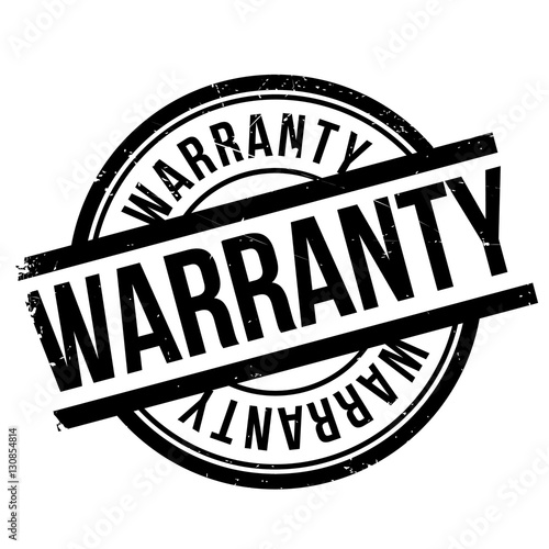Warranty stamp. Grunge design with dust scratches. Effects can be easily removed for a clean, crisp look. Color is easily changed.