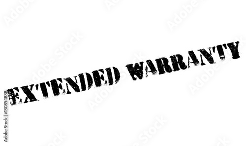 Extended warranty stamp. Grunge design with dust scratches. Effects can be easily removed for a clean, crisp look. Color is easily changed.