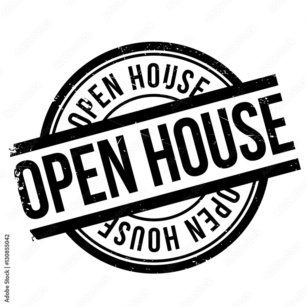 Open house stamp. Grunge design with dust scratches. Effects can be easily removed for a clean, crisp look. Color is easily changed. Open house stamp. Grunge design with dust scratches. Effects can be easily removed for a clean, crisp look. Color is easily changed.