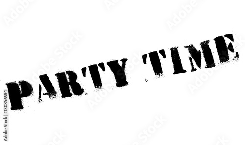 Party time stamp. Grunge design with dust scratches. Effects can be easily removed for a clean, crisp look. Color is easily changed.