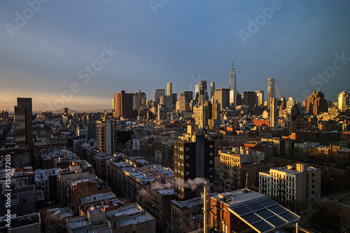 Fototapeta Naklejka Na Ścianę i Meble -  Sunrise in Manhattan New York City
