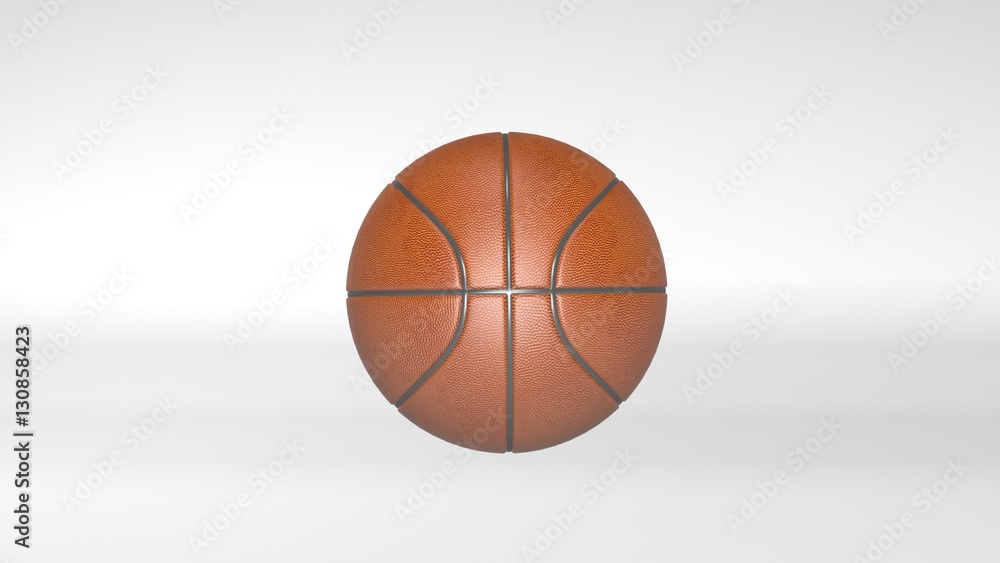 Basketball, ball, sports equipment isolated on white background