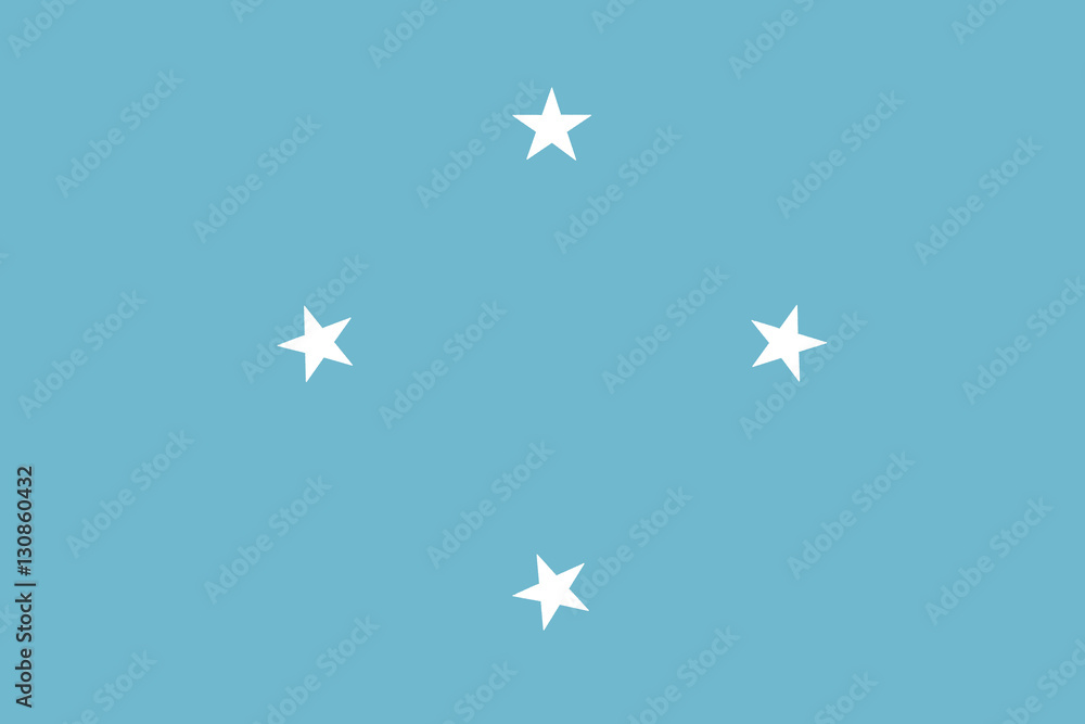 Micronesia flag illustration symbol. Federated states of micronesia Micronesia flag illustration symbol. Federated states of micronesia