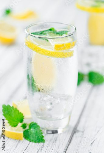 Lemonade (selective focus, close-up shot)