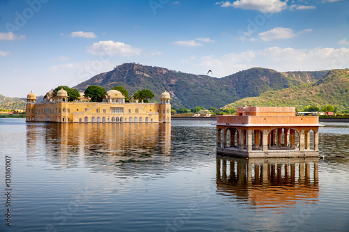 Jal Mahal (Water Palace) in Man sagar Lake, Jaipur, India. photo