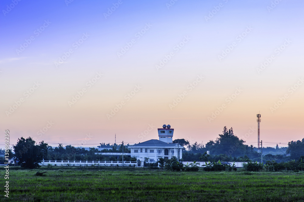 Fototapeta premium A lone house at twilight
