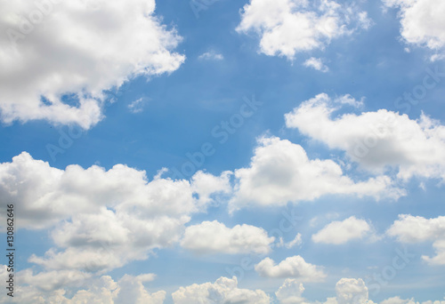 Beautiful blue sky and white clouds background