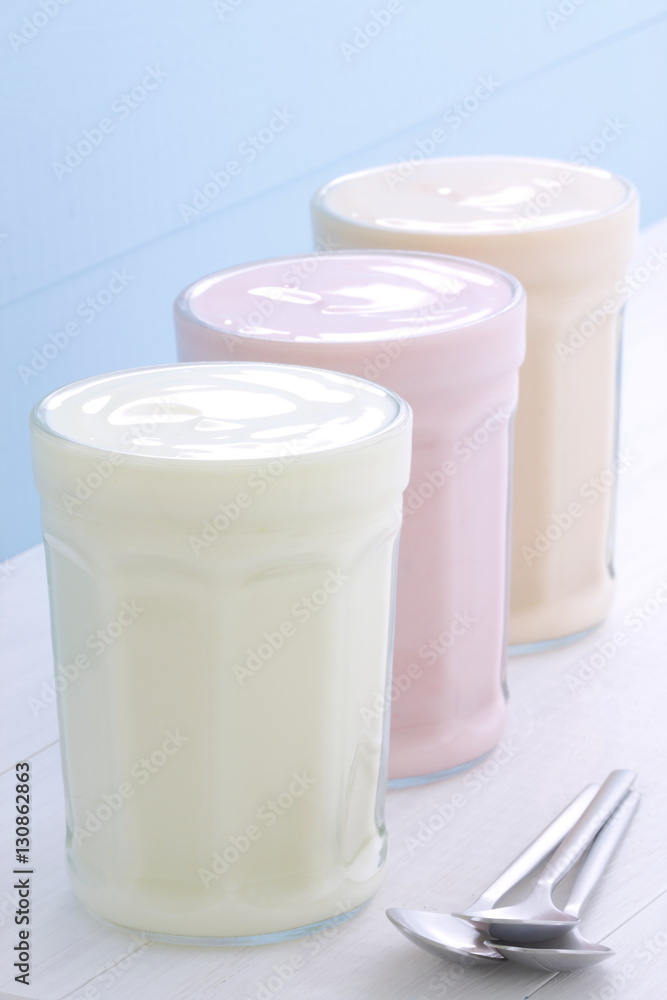 Fresh assorted yogurt Fresh assorted yogurt