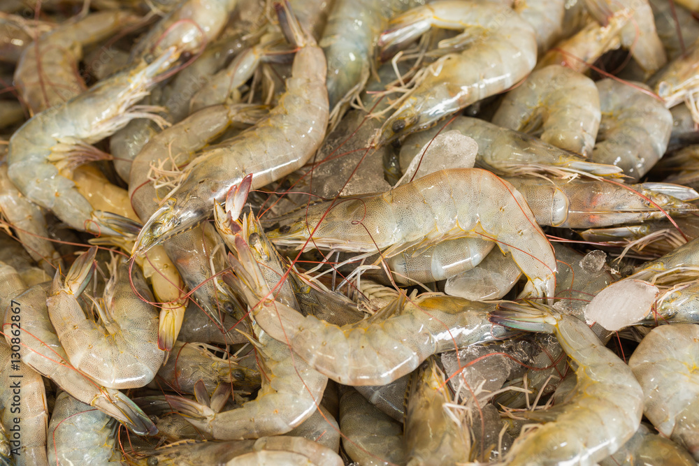 fresh raw shrimps in seafood market fresh raw shrimps in seafood market