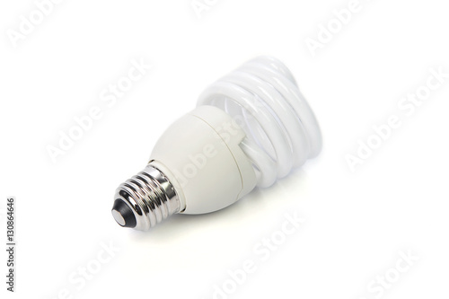energy saving bulb isolated on white background