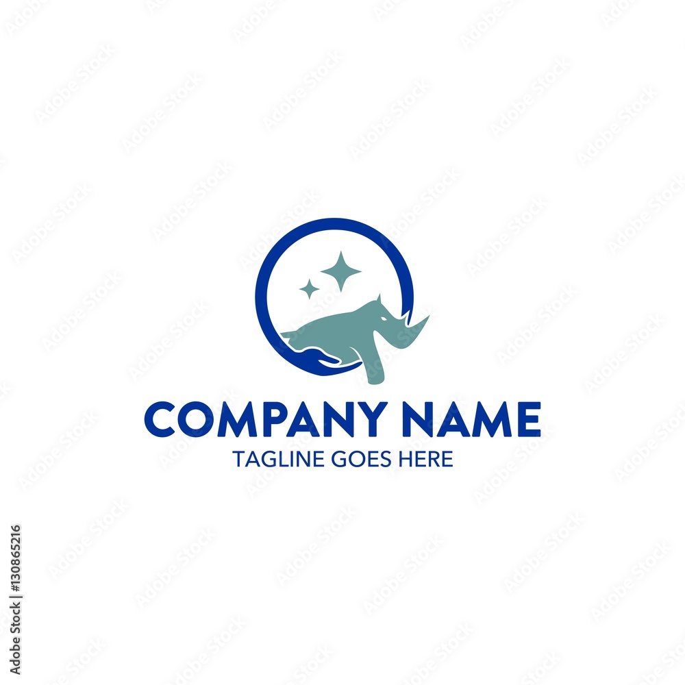 Fototapeta premium Rhino Logo