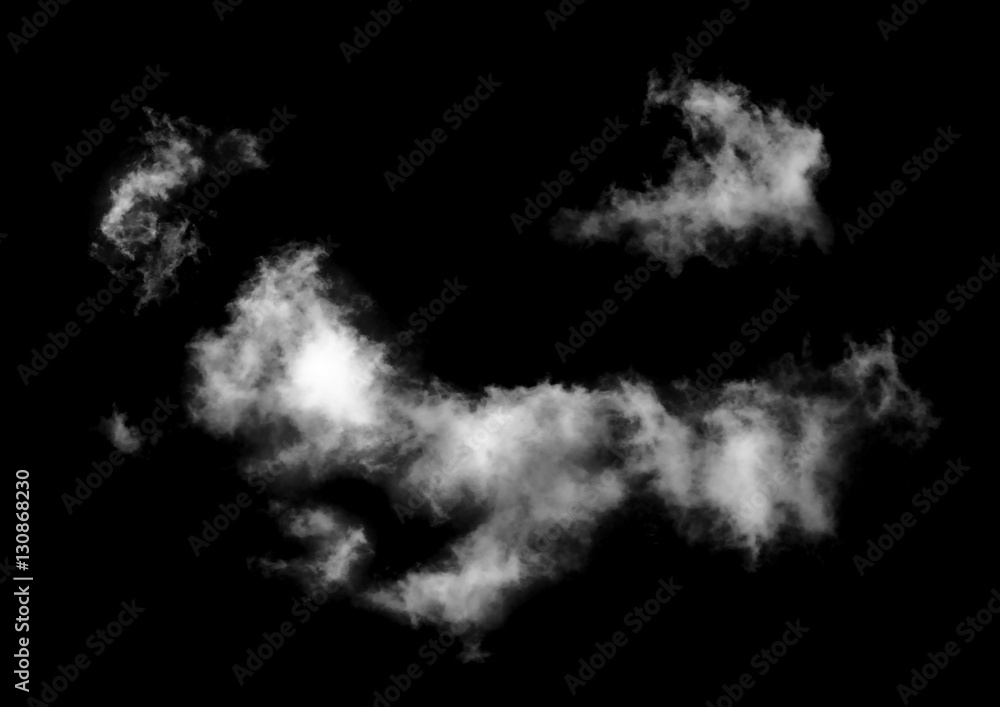 white cloud on the black background white cloud on the black background