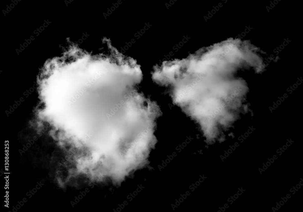 white cloud on the black background white cloud on the black background