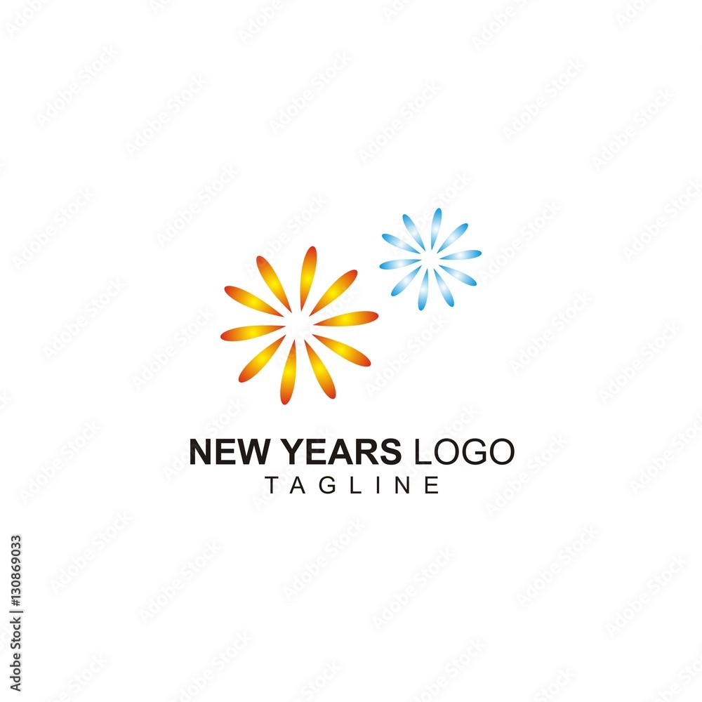 Star New Year Vector Logo Star New Year Vector Logo