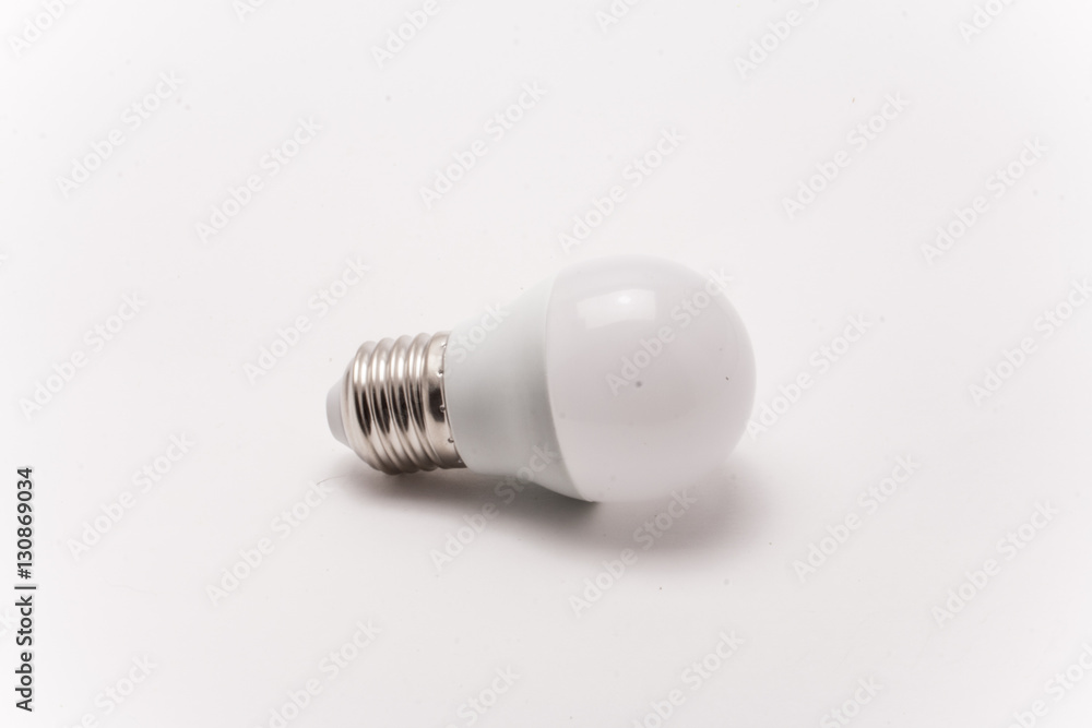 White light bulb isolated on a white background White light bulb isolated on a white background