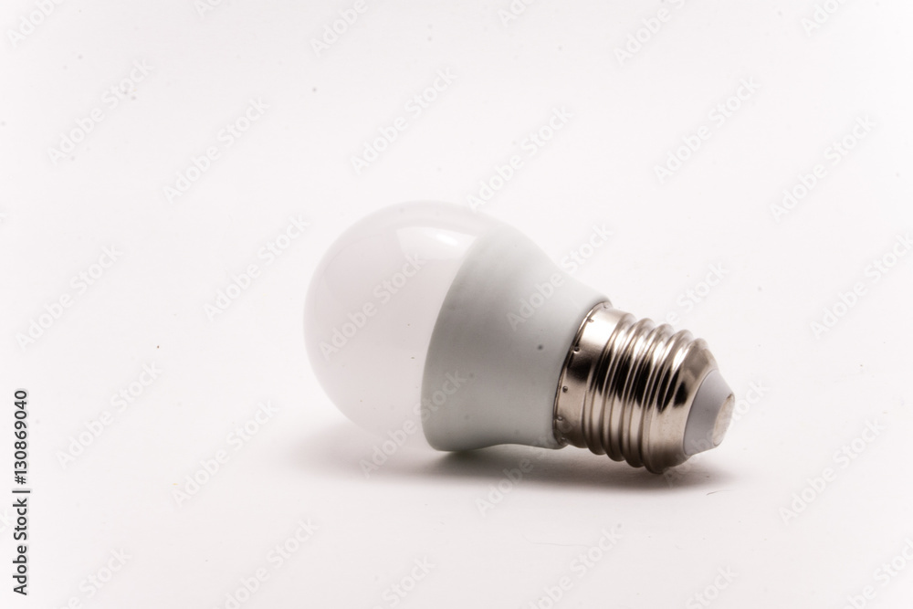White light bulb isolated on a white background White light bulb isolated on a white background