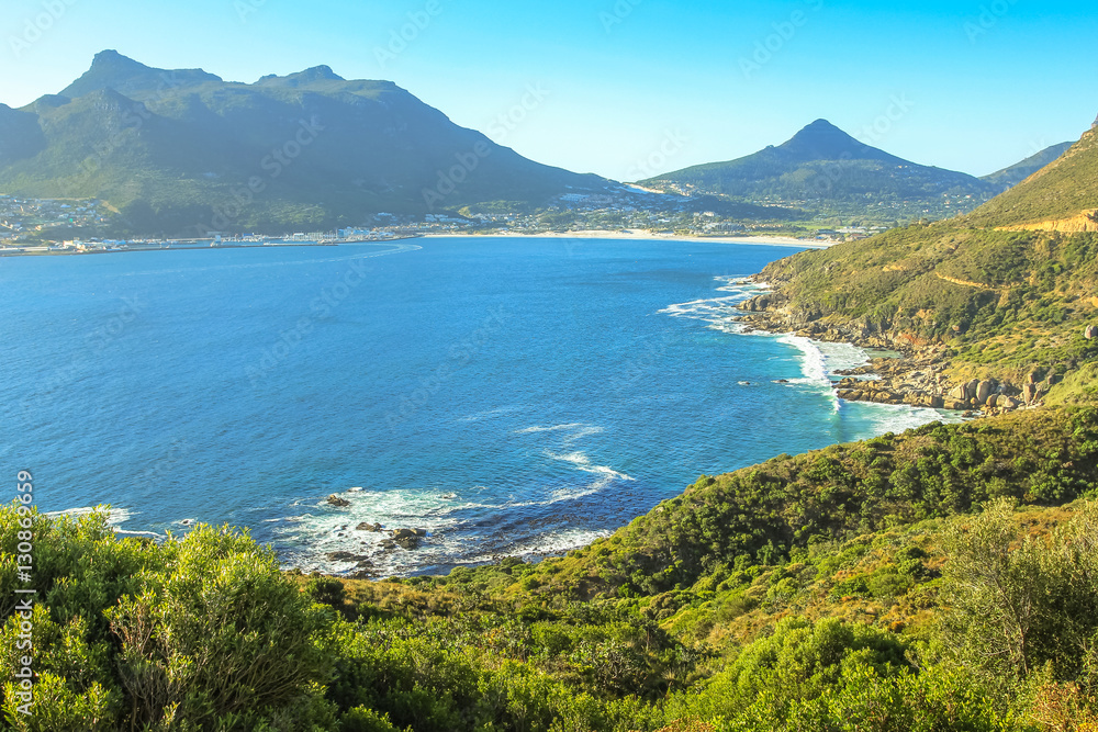 Aerial view of scenic Chapman's Peak Drive, Cape Town, South Africa is considered one of the most beautiful streets in the world. Aerial view of scenic Chapman's Peak Drive, Cape Town, South Africa is considered one of the most beautiful streets in the world.