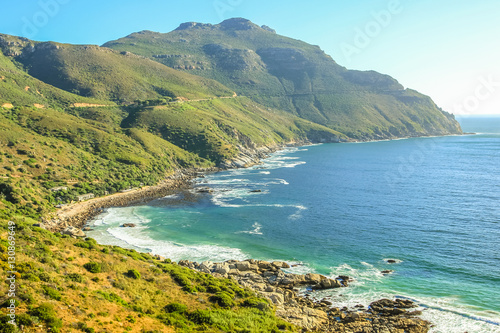 The winding stretch of road between Hout Bay and Noordhoek near Cape Town is one of the most attractive sightseeing monuments in South Africa.