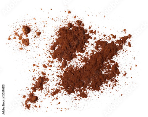 pile cocoa powder isolated on white background © dule964