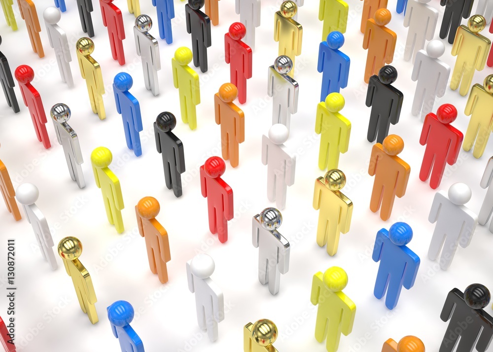 group of people figures on white background. 3d rendering. group of people figures on white background. 3d rendering.