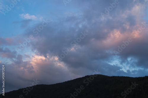 Nobody and close up of sunset cloud © gorinov