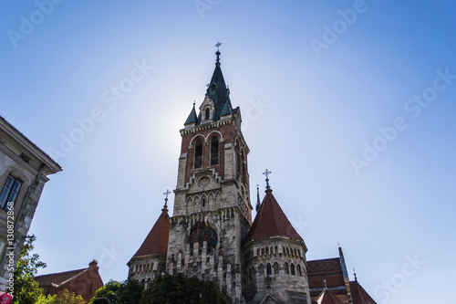 Old architecture church in neo-gothic style photo