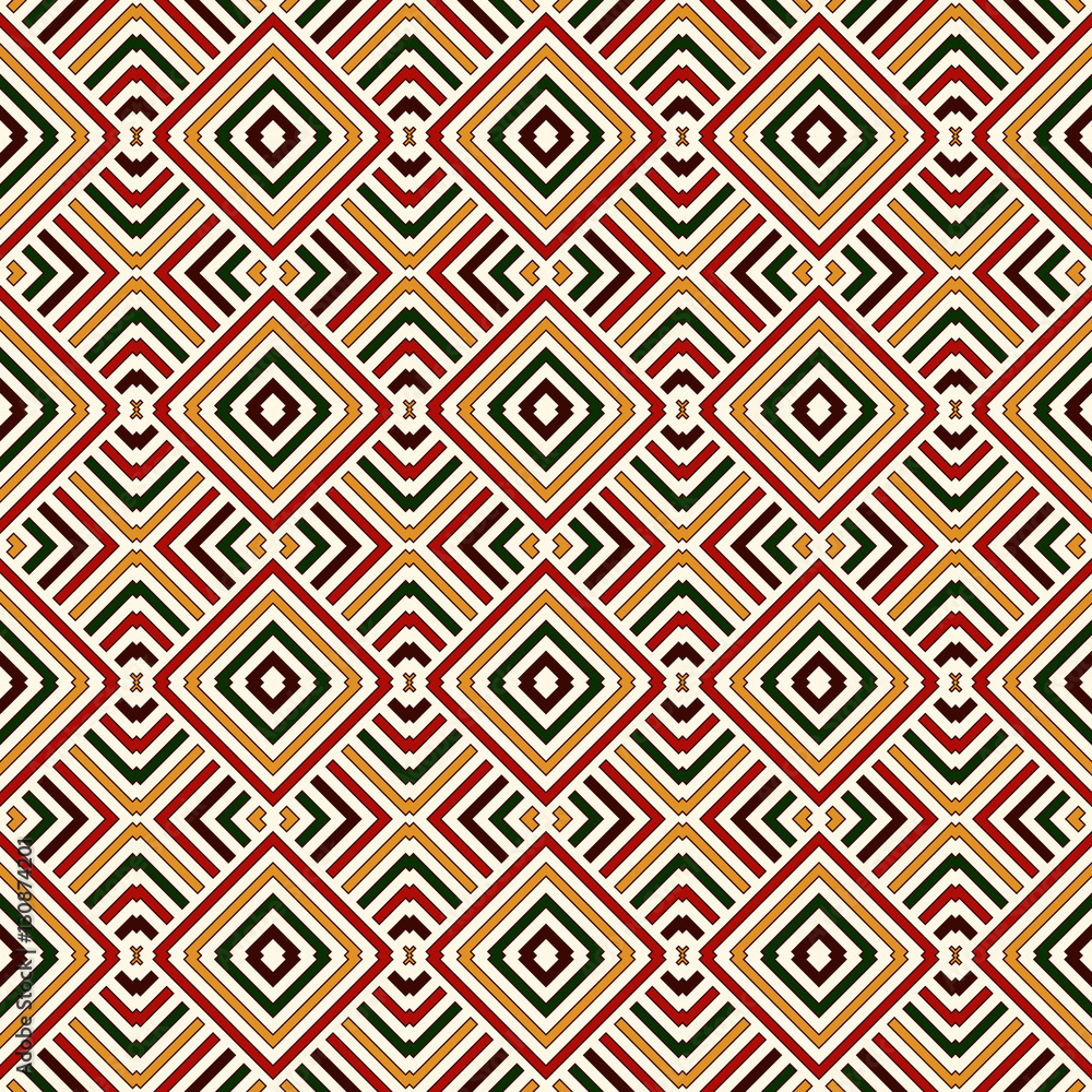 Seamless pattern in Christmas traditional colors. Bright ethnic ornamental abstract background. Seamless pattern in Christmas traditional colors. Bright ethnic ornamental abstract background.