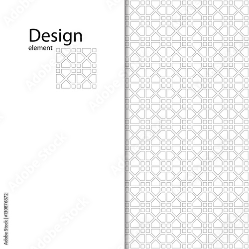 Traditional Arabic seamless ornament. Geometric pattern seamless for your design. Geometric pattern for laser cutting. Desktop wallpaper, interior decoration, graphic design.