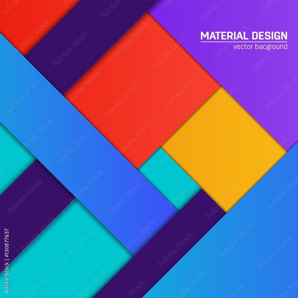 Vector material design background. Abstract creative concept layout template. For web and mobile app, paper art illustration design. style blank, poster, booklet. Motion wallpaper element. Flat ui