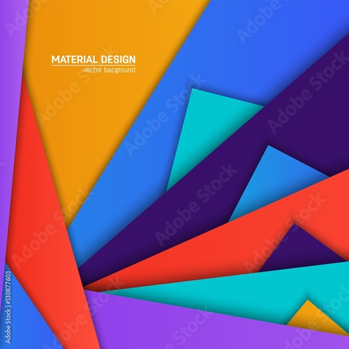 Vector material design background. Abstract creative concept layout template. For web and mobile app  paper art illustration design. style blank  poster  booklet. Motion wallpaper element. Flat ui