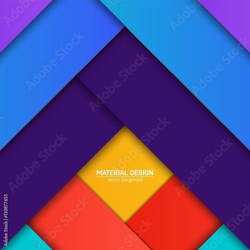 Vector material design background. Abstract creative concept layout template. For web and mobile app, paper art illustration design. style blank, poster, booklet. Motion wallpaper element. Flat ui