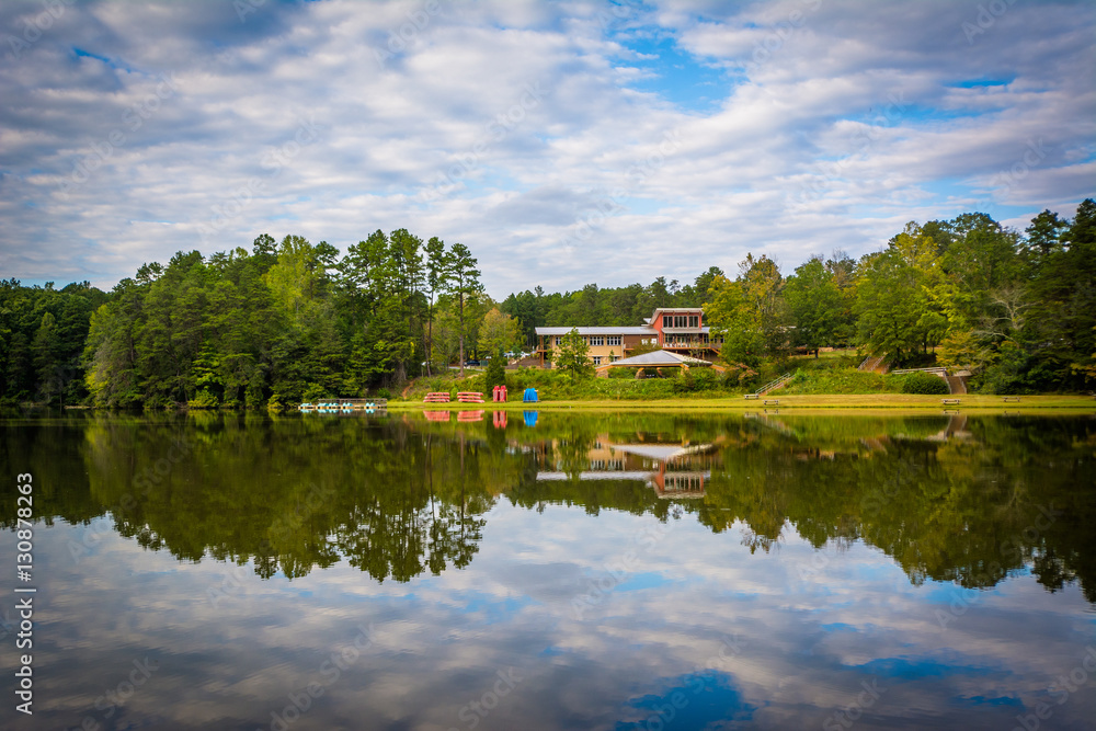 Beautiful reflections at Lake Norman State Park, North Carolina.