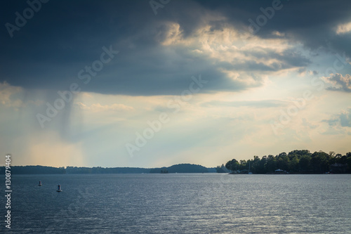 Dramatic sky over Lake Norman at Ramsey Creek Park, in Cornelius