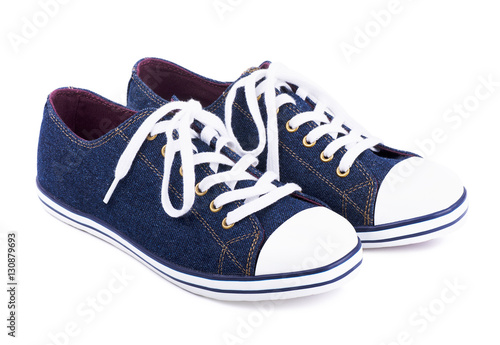 Jean blue sneakers