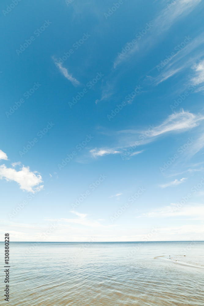 Fototapeta premium Baltic sea coast in calm day.