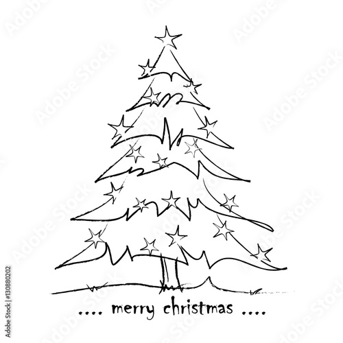 christmas tree with stars