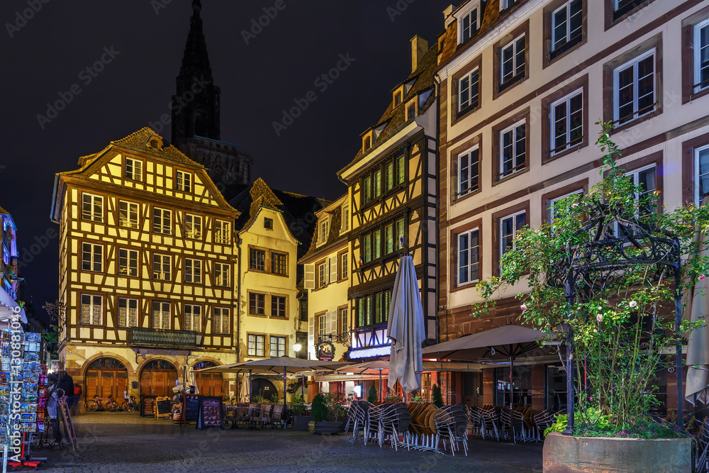 Fototapeta premium street in Strasbourg, France