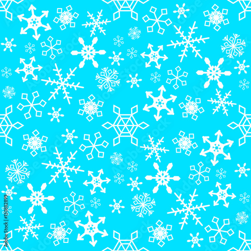 Seamless vector snowflakes....