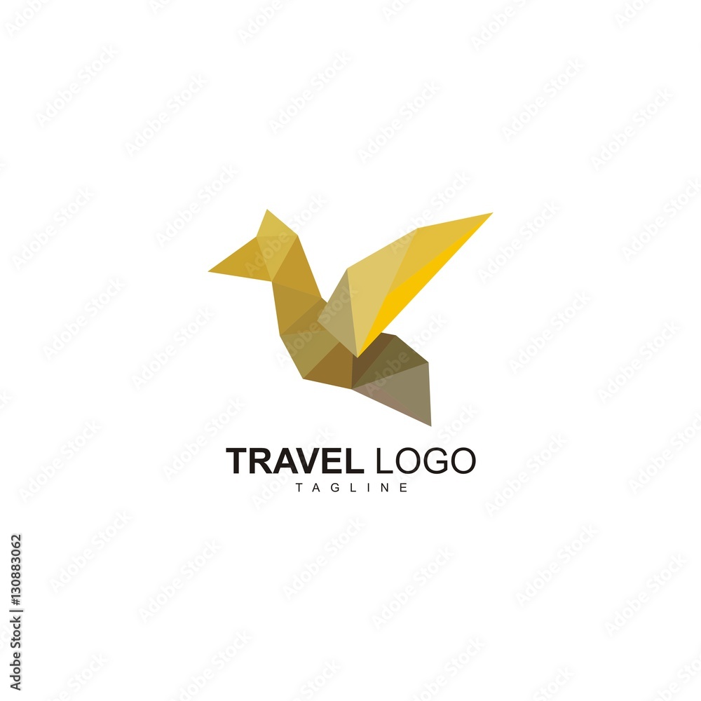 Bird Travel Vector Logo Bird Travel Vector Logo