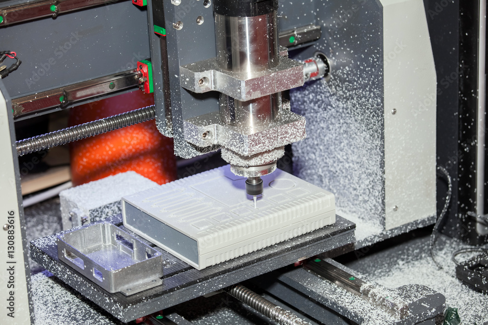 Wood milling machine in action close up process Wood milling machine in action close up process