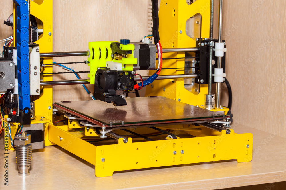 3d printer. The printing process close up 3d printer. The printing process close up