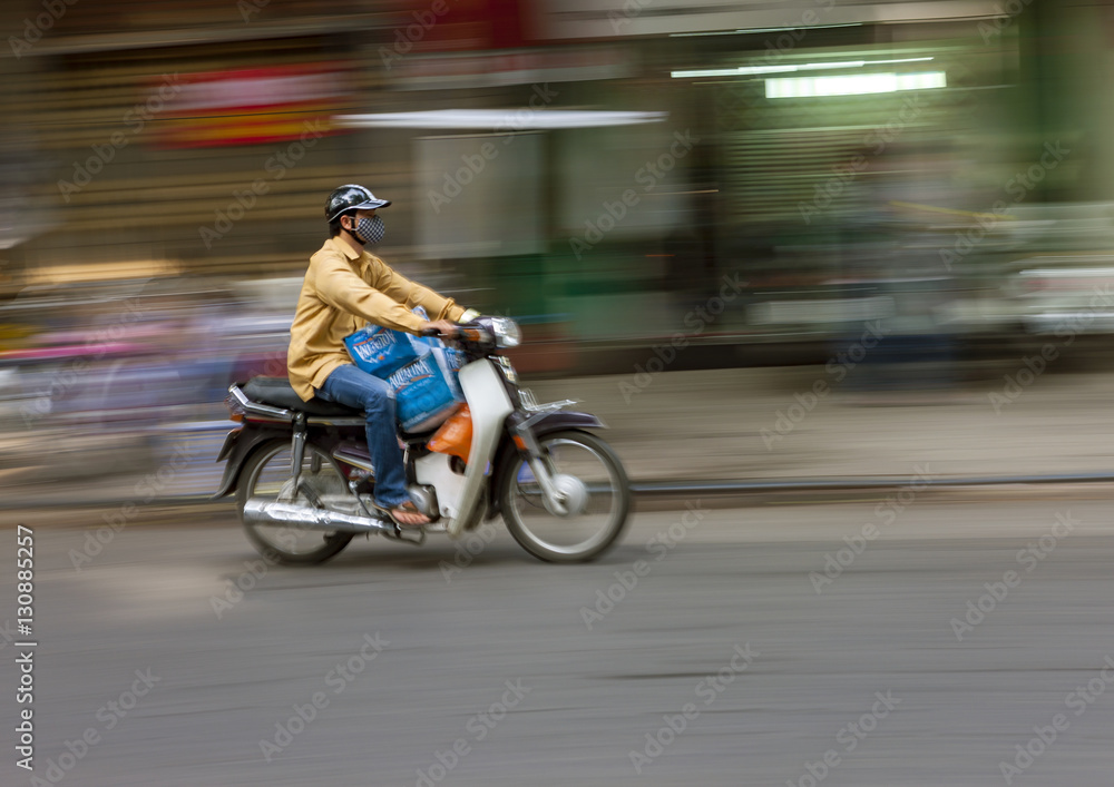 Fototapeta premium Moto Hanoï