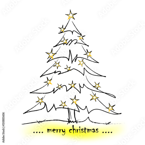 christmas tree with stars